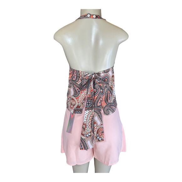 Bishop + Young Women's Sleeveless Halter Neck Open Back Top Size Small NWOT - Picture 2 of 4